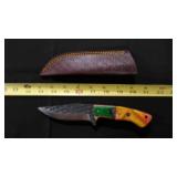 Clip Blade Knife With Sheath