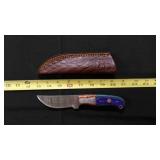 Straight Back Knife With Sheath
