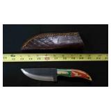 Straight Back Knife With Sheath