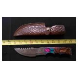 Straight Back Knife With Sheath