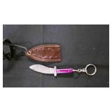 Miniature Kukri  Knife With Sheath & Keychain
