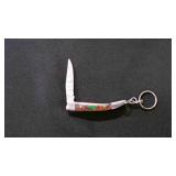 Miniature Folding Pocket Knife With Keychain