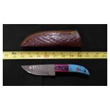 Straight Back Knife With Sheath