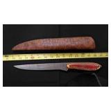 Long Fillet Bladed Knife With Sheath