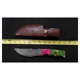 Stright Back Knife With Sheath