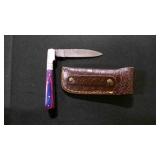 Folding Pocket Knife With Sheath