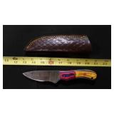 Spear Point Knife With Sheath