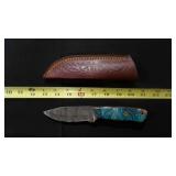 Spear Point Knife With Sheath