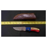 Drop Point Knife With Sheath