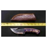 Gut Hook Knife With Sheath