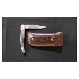 Folding Pocket Knife With Sheath