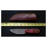 Drop Point Knife With sheath