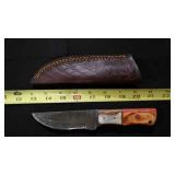 Straight Back Knife With Sheath