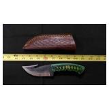 Gut Hook Knife With Sheath