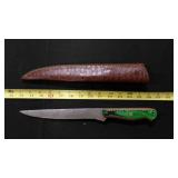 Long Fillet Bladed Knife With Sheath
