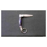 Miniature Folding Pocket Knife With Keychain
