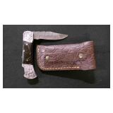 Folding Pocket Knife With Sheath