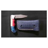 Folding Pocket Knife With Sheath