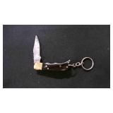 Miniature Folding Pocket Knife With Keychain