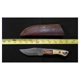 Clip Blade Knife With Sheath