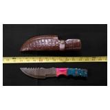 Straight Back Knife With Sheath