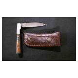 Folding Pocket Knife With Sheath