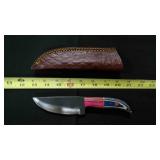 Straight Back Knife With Sheath