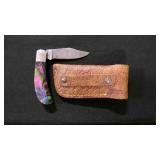 Folding Pocket Knife With Sheath