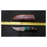 Trailing point Knife With Sheath