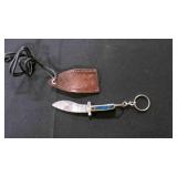 Miniature Kukri  Knife With Sheath & Keychain