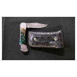 Folding Pocket Knife With Sheath