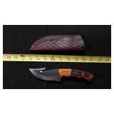 Gut Hook Knife With Sheath