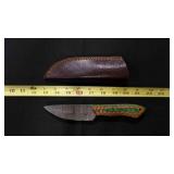 Straight Back Knife With Sheath