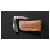 Folding Pocket Knife With Sheath
