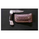 Folding Pocket Knife With Sheath