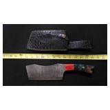 Cleaver Knife With Sheath