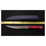 Long Fillet Bladed Knife With Sheath