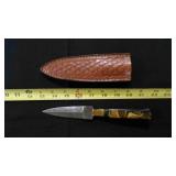 Double Edge Dagger Knife With Sheath