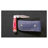 Folding Pocket Knife With Sheath