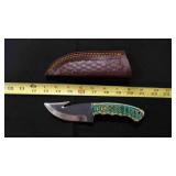 Gut Hook Knife With Sheath