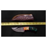 Gut Hook Knife With Sheath