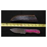 Spear Point Knife With Sheath