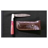 Folding Pocket Knife With Sheath