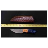 Trailing point Knife With Sheath