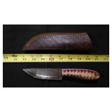 Straight Back Knife With Sheath