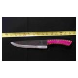 Drop Point Kitchen Knife With Sheath