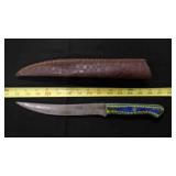 Long Fillet Bladed Knife With Sheath