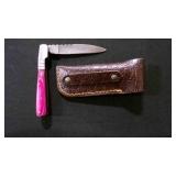 Folding Pocket Knife With Sheath