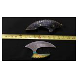 Ulu-Knife With Leather Sheath