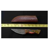 Straight Back Knife With Sheath